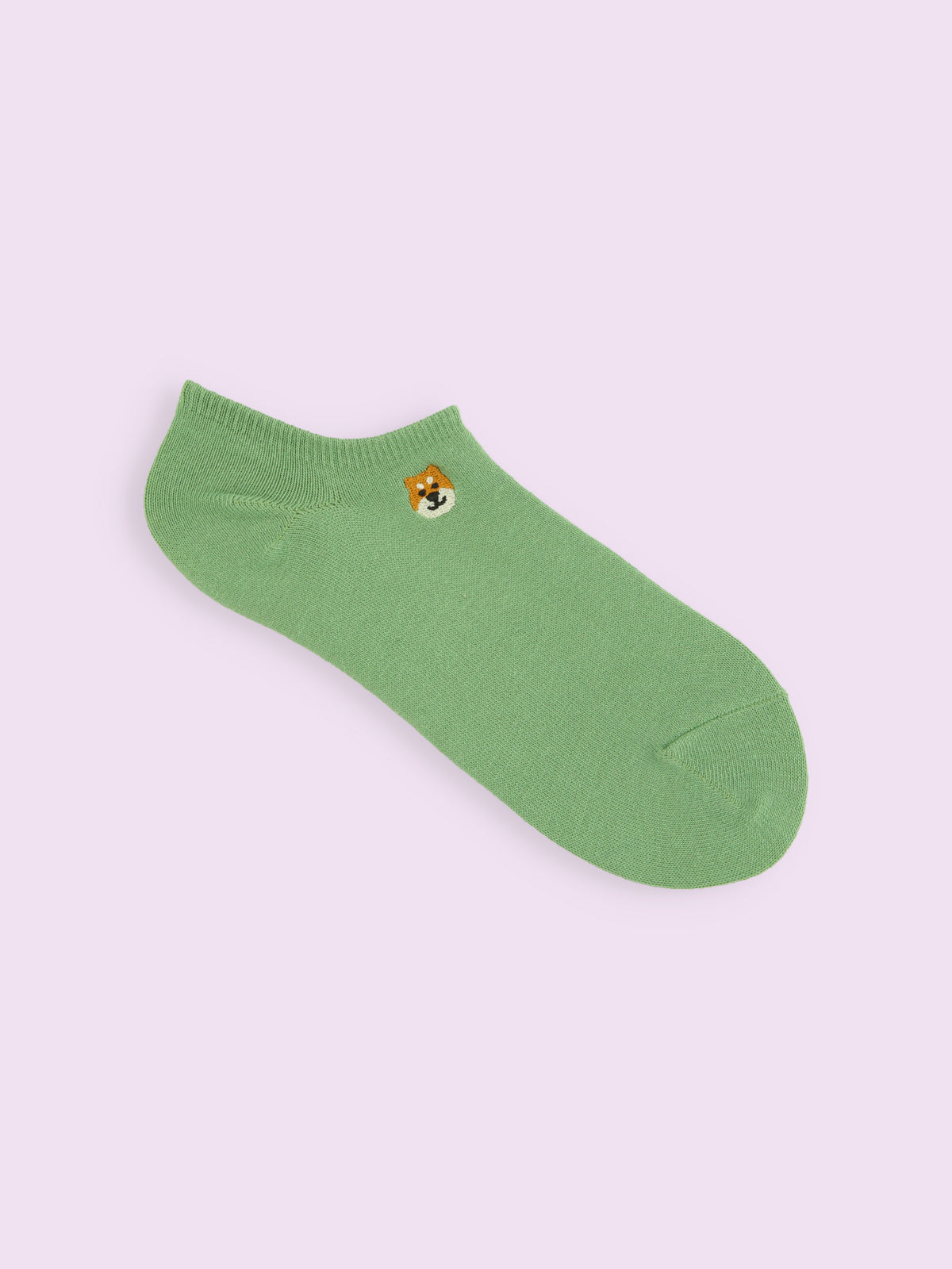 【3足1,485円】わんこ刺繍スニーカー丈ソックス