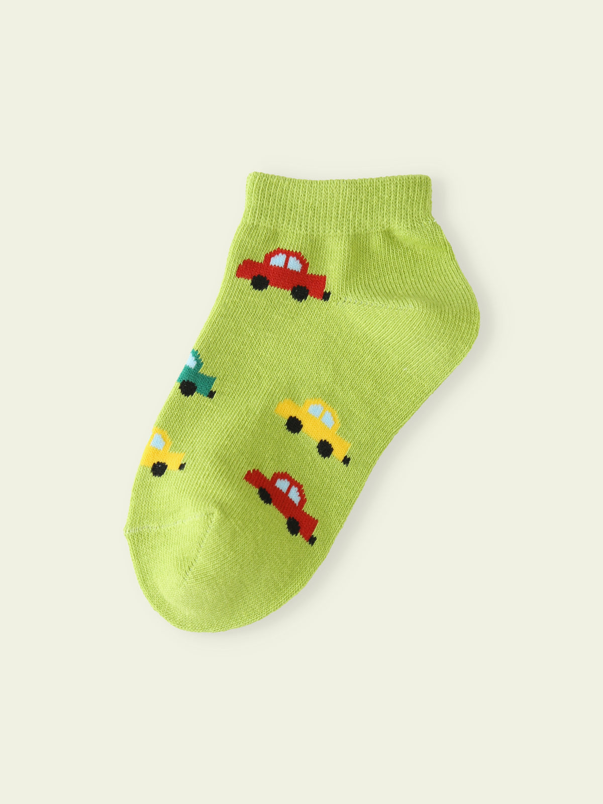 【3足1,485円】キッズ カラフルくるまスニーカー丈ソックス / 19-21cm