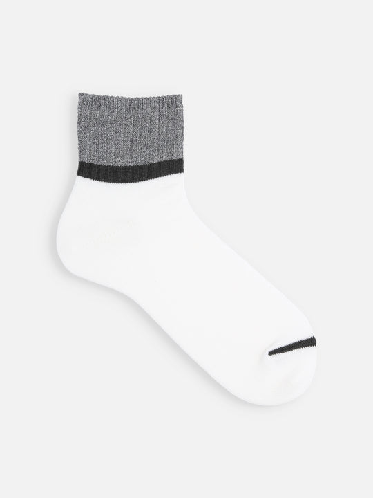 【Tabio MEN】メランジカラーブロックショートソックス(27.0～29.0cm)
