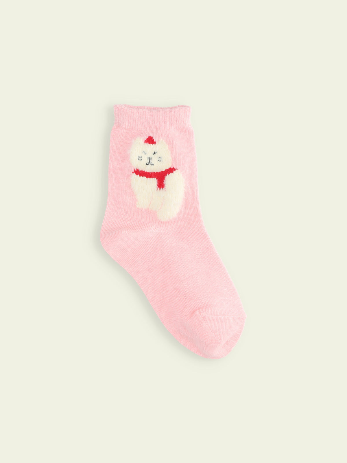 【3足1,485円】キッズ クリスマス限定 もふもふ動物ショートソックス / 19-21cm