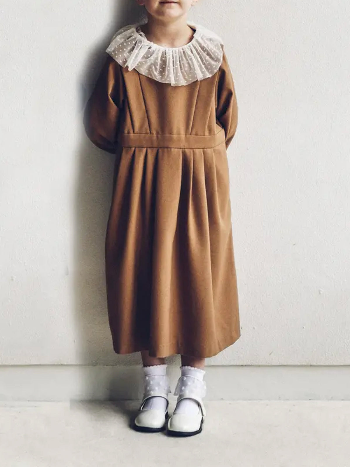 【キッズ】チュールドット柄ショートソックス / 19-21cm
