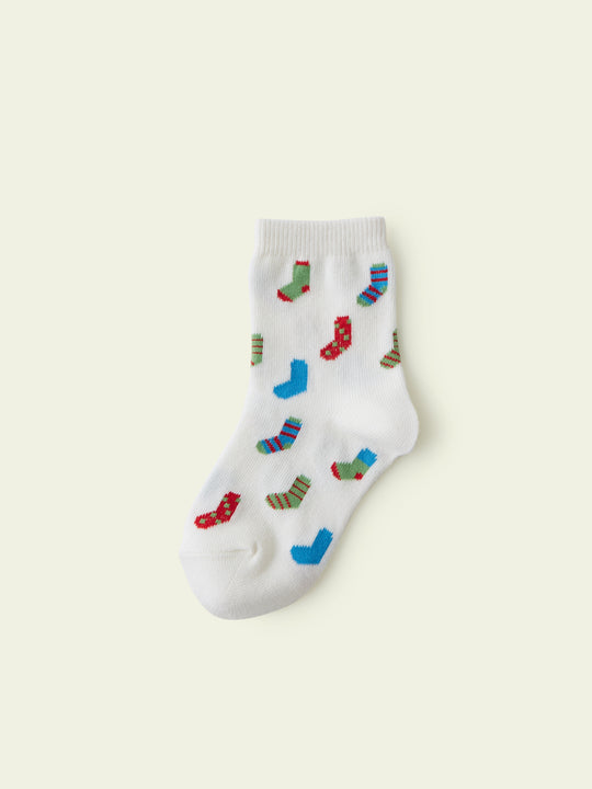 【3足1,485円】キッズ 靴下柄ショートソックス / 19-21cm