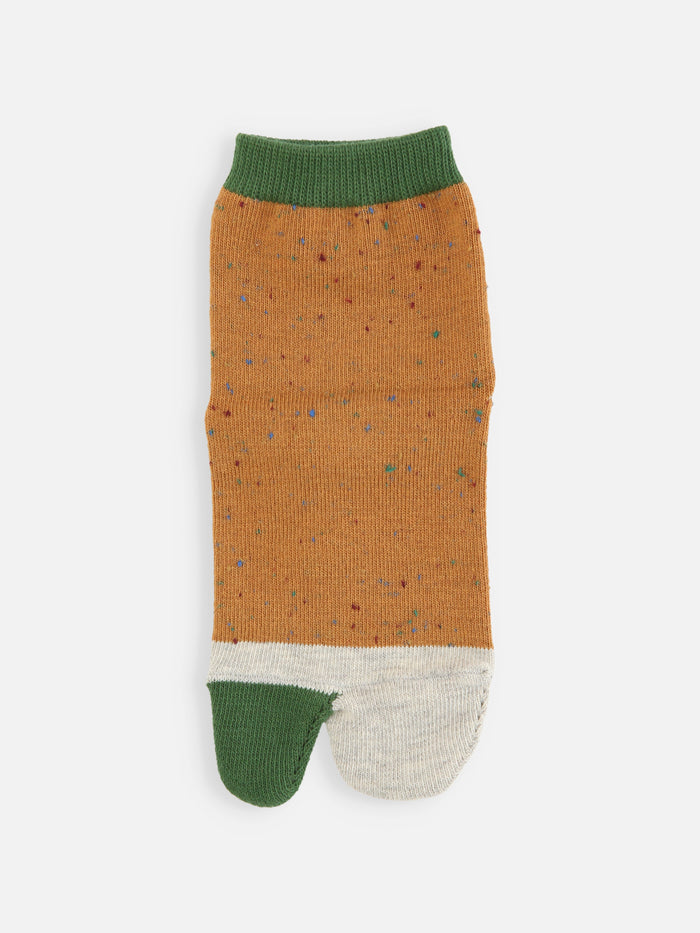 【キッズ】足袋ネップ切替ソックス / 19-21cm