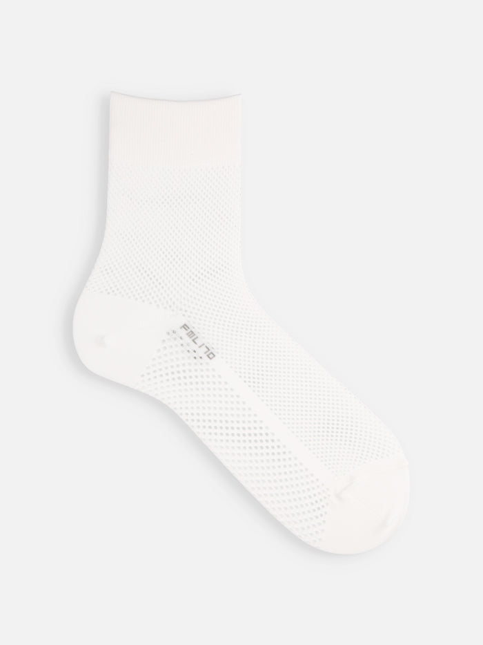 【Tabio MEN】軽い・涼しい・吸水・速乾　足裏までメッシュショートソックス/FULL MESH