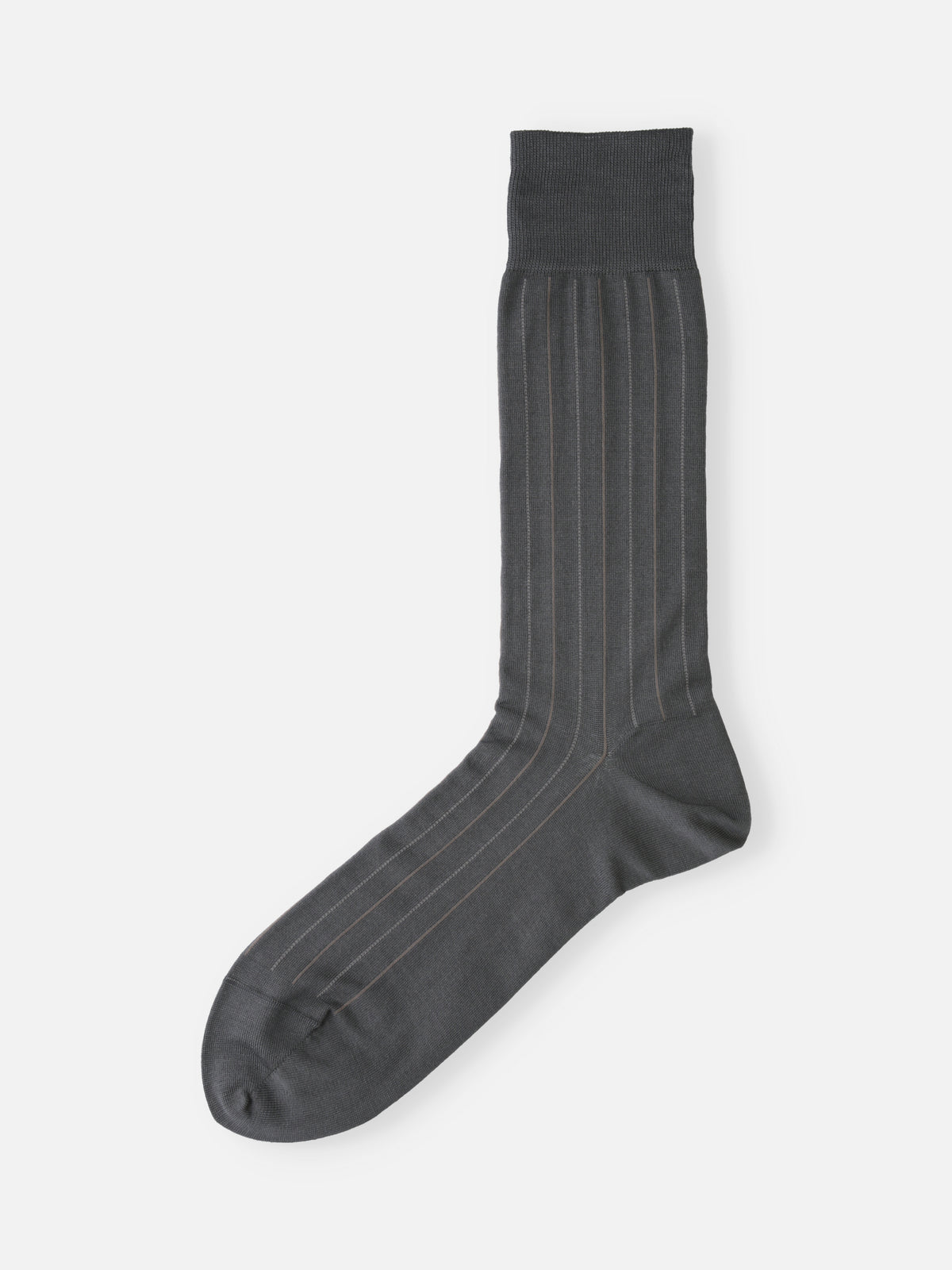 【Tabio MEN】 連続シルケットストライプソックス(23.0～25.0cm)