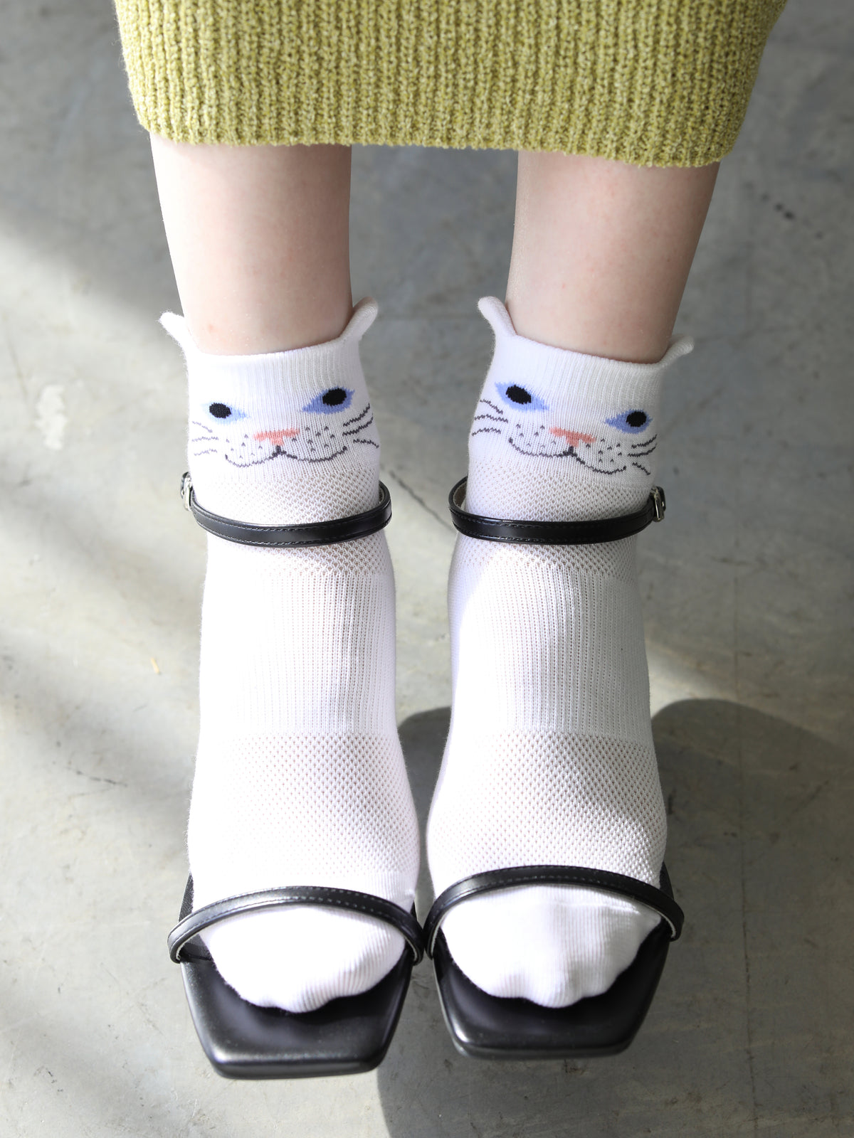 【冷感】クールCATメッシュショートソックス