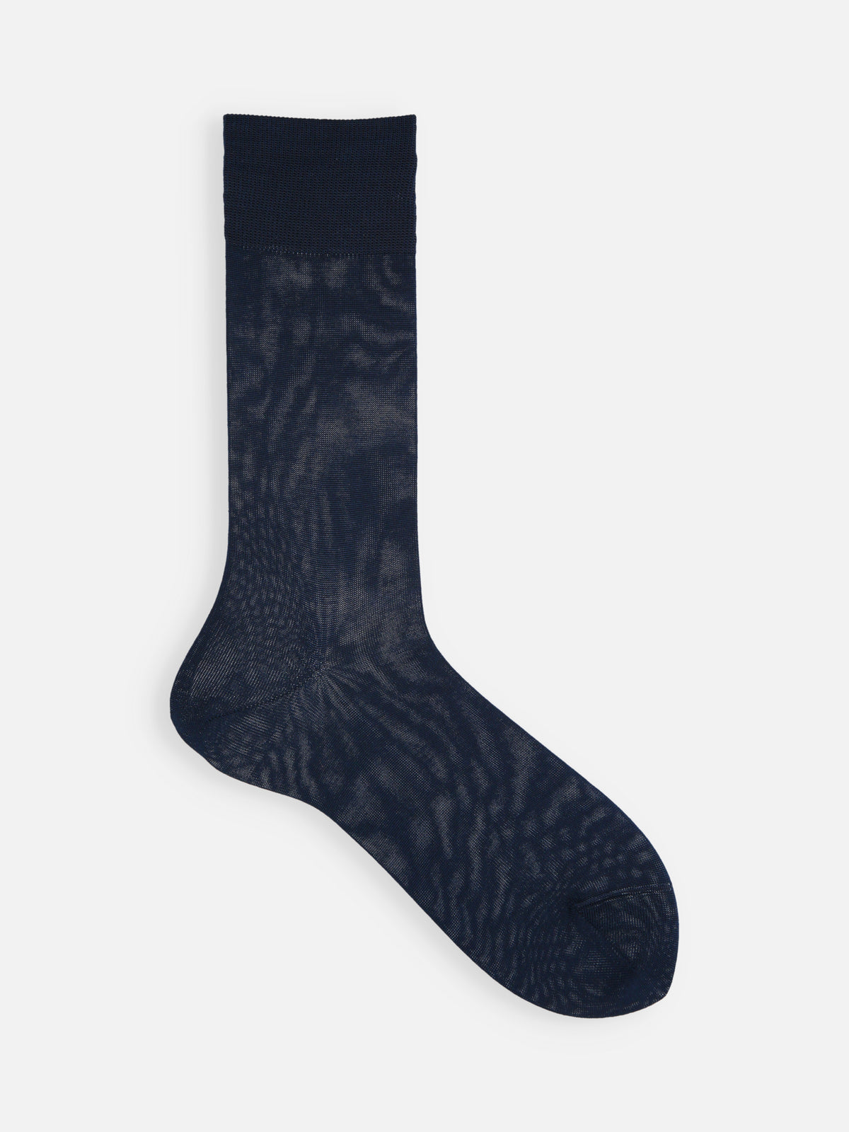 【Tabio MEN】綿100％ベタソックス (27.0〜27.0cm) - ネイビー