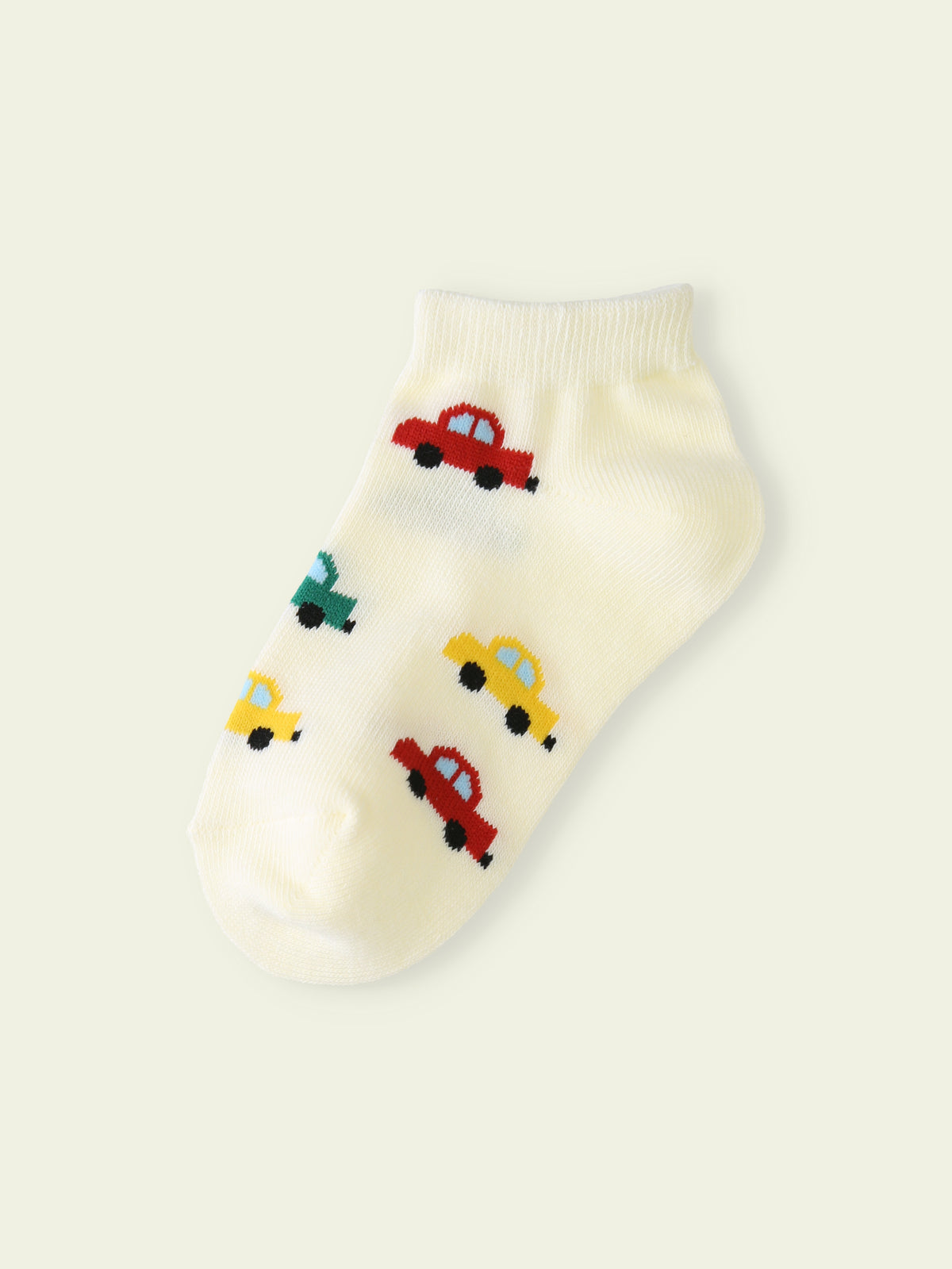 【3足1,485円】キッズ カラフルくるまスニーカー丈ソックス / 13-15cm
