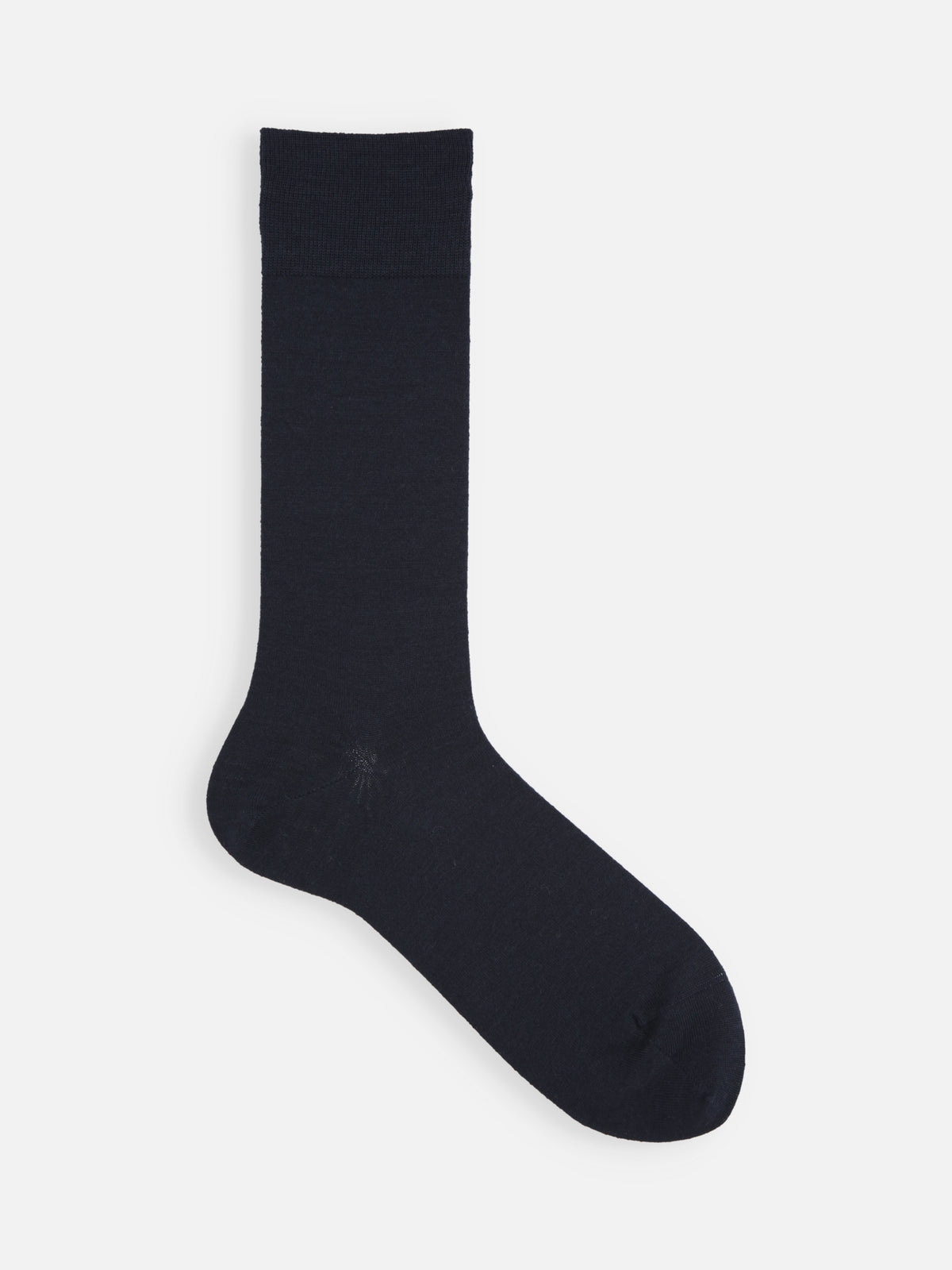 【Tabio MEN】ウールナイロン無地ソックス(27.0～29.0cm) - ネイビー