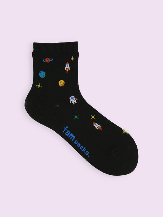 【3足1,485円】惑星柄ショートソックス