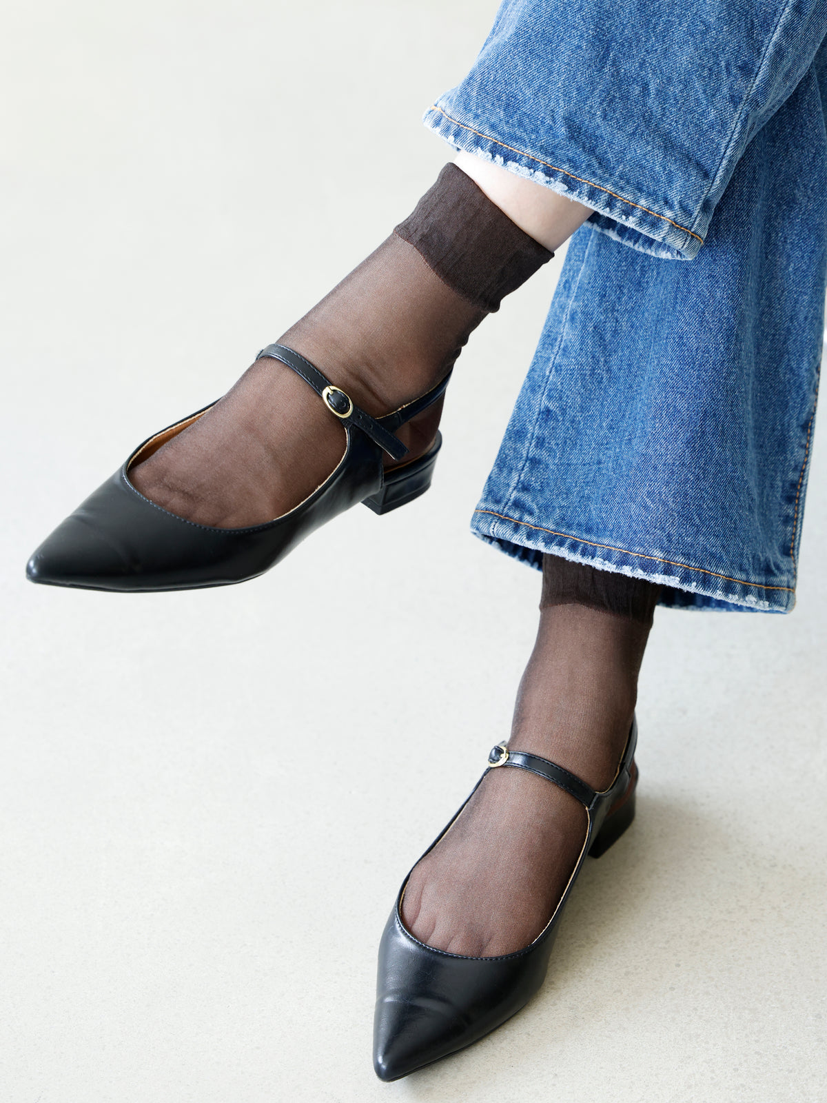 オールシアーショートソックス