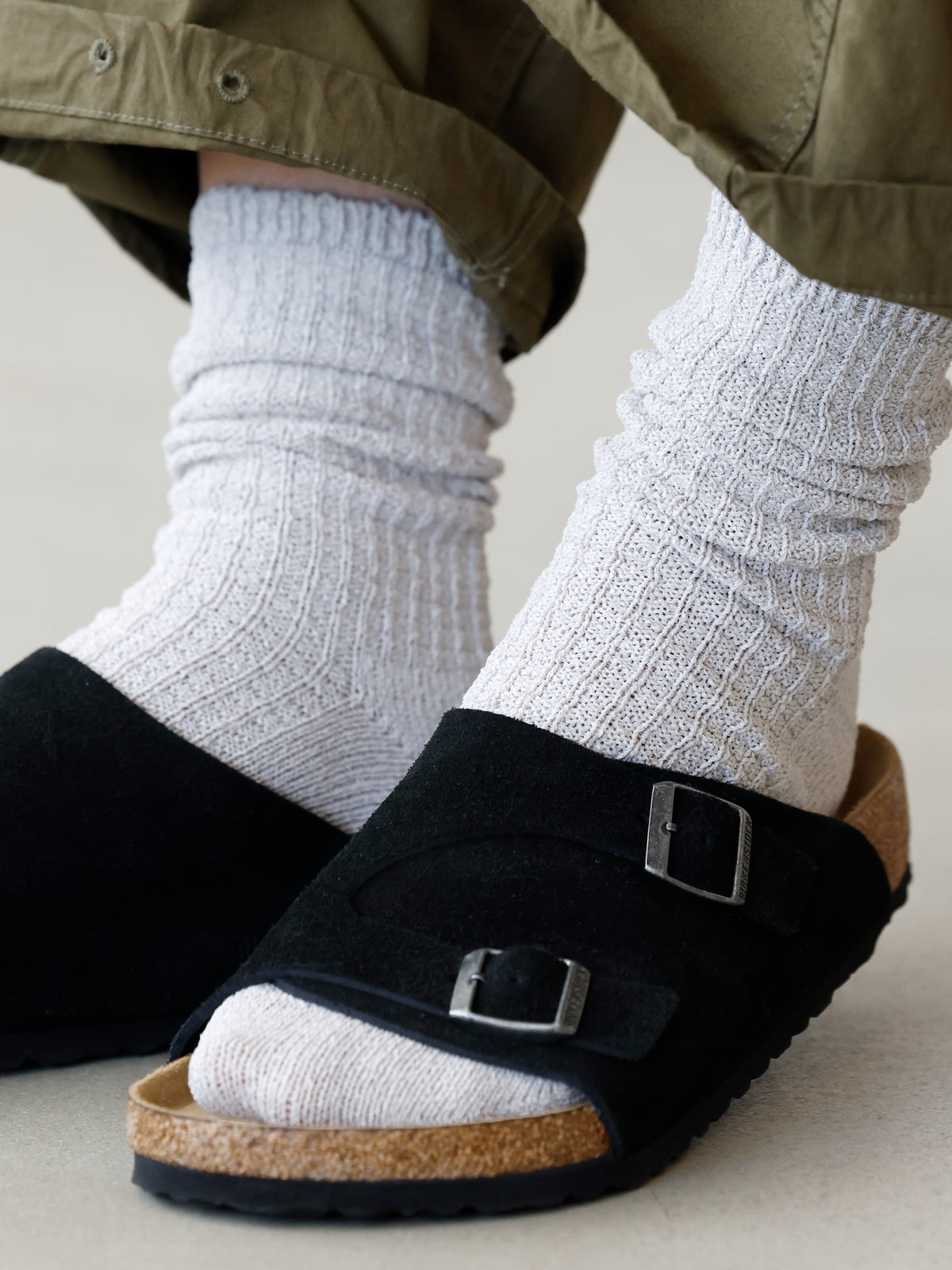 【Tabio MEN】ドライなタッチが心地いい和紙ワッフルソックス