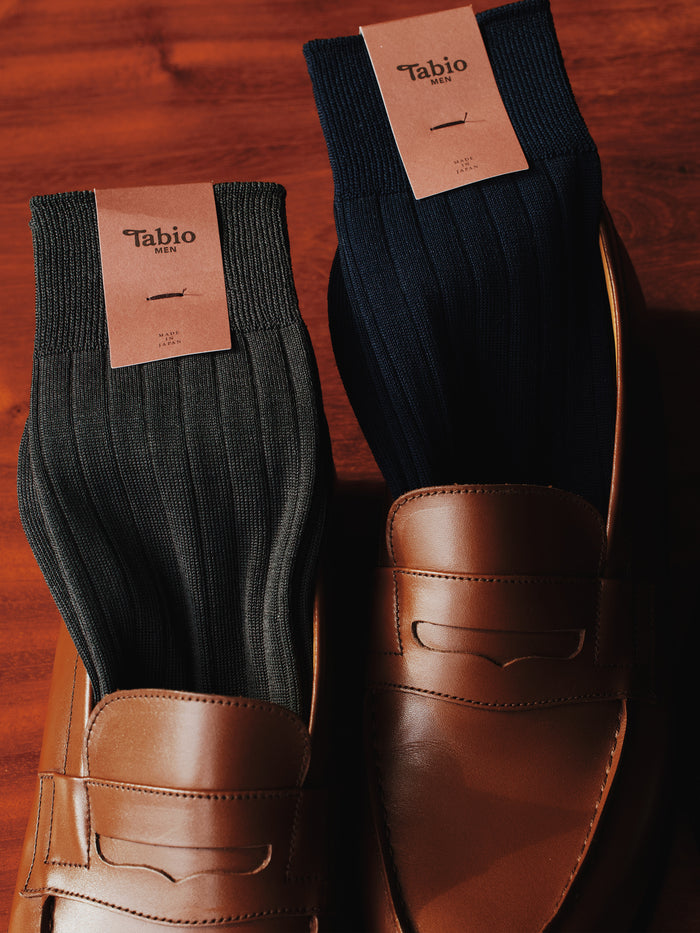 【Tabio MEN】【ベストセラー】 9×2リブソックス