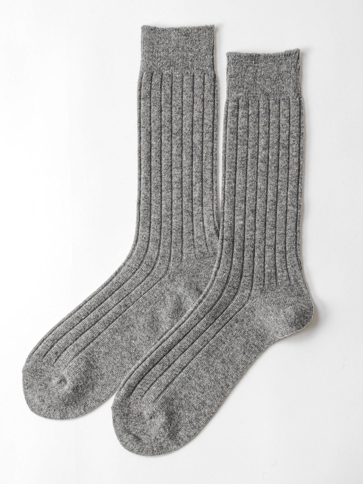 【Tabio MEN】WOOL太リブソックス