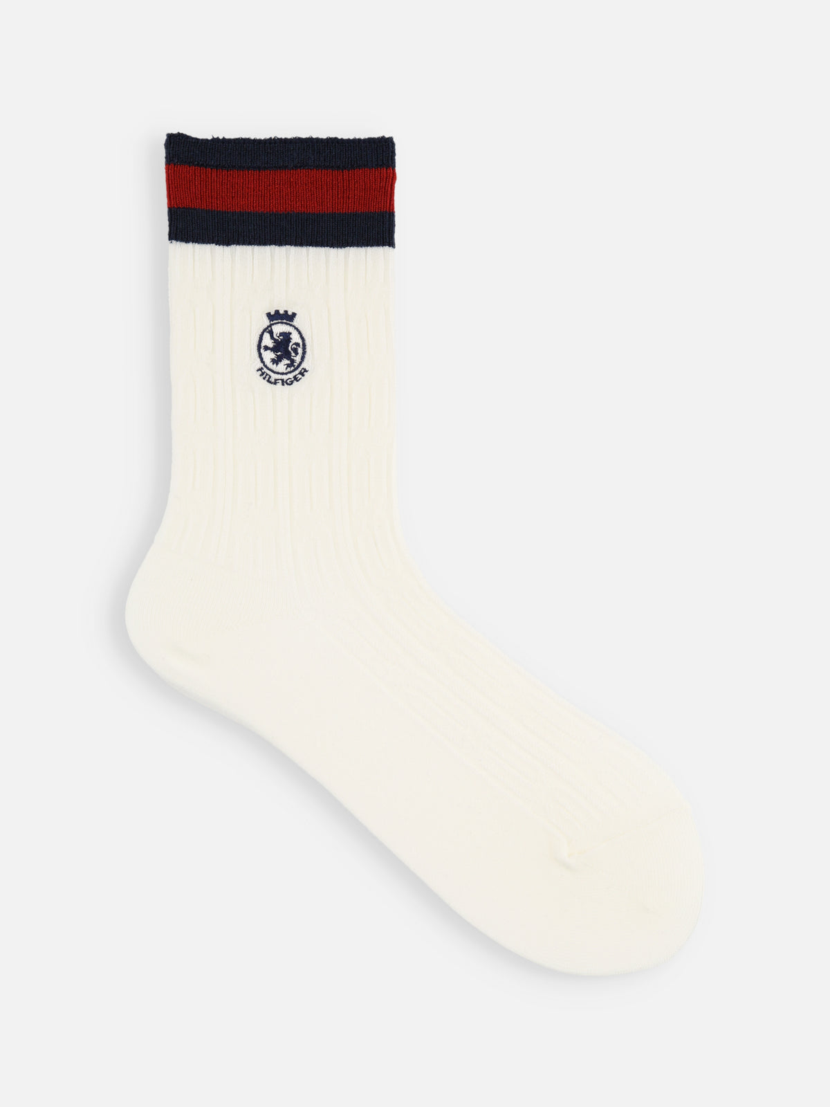 TOMMY HILFIGER チルデンニットエンブレムソックス