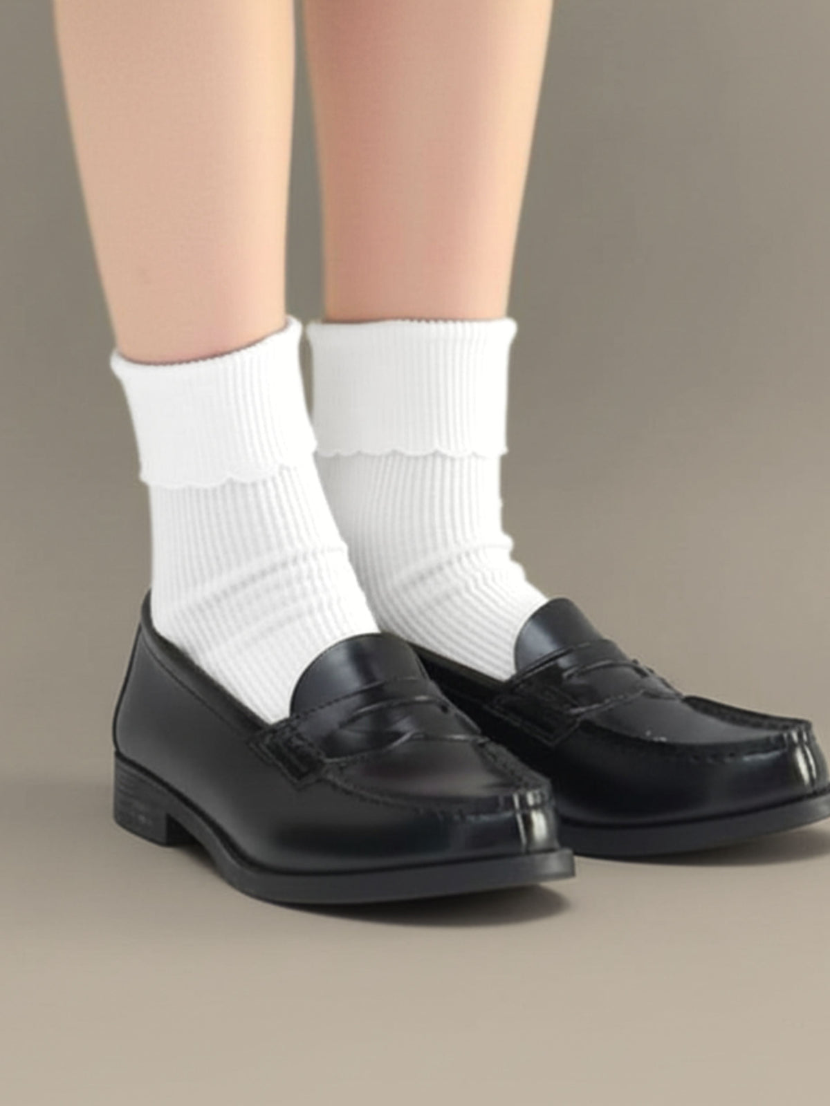 【キッズ】 綿折り返しピコフリルソックス / 19-21cm