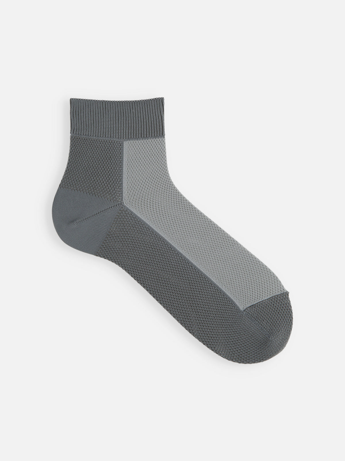 【Tabio MEN】つま先までメッシュバイカラーショートソックス