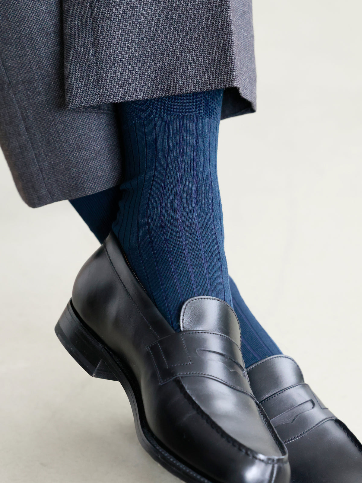 【Tabio MEN】リブショートソックス