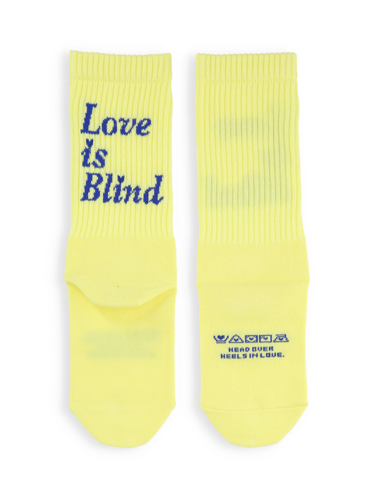【キッズ】Love is Blindアメリブソックス / 19-21cm - イエロー＋ブルー