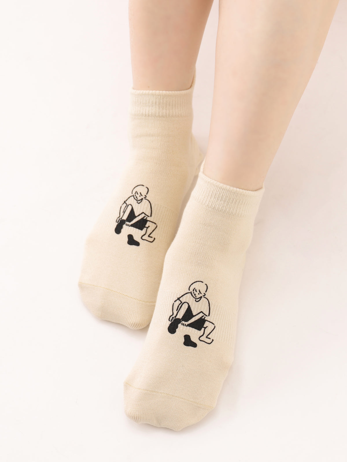 【長場雄×NAIGAI×Tabio】 SOCK SUN片手で履けるくつした - ムセンショク キナリ