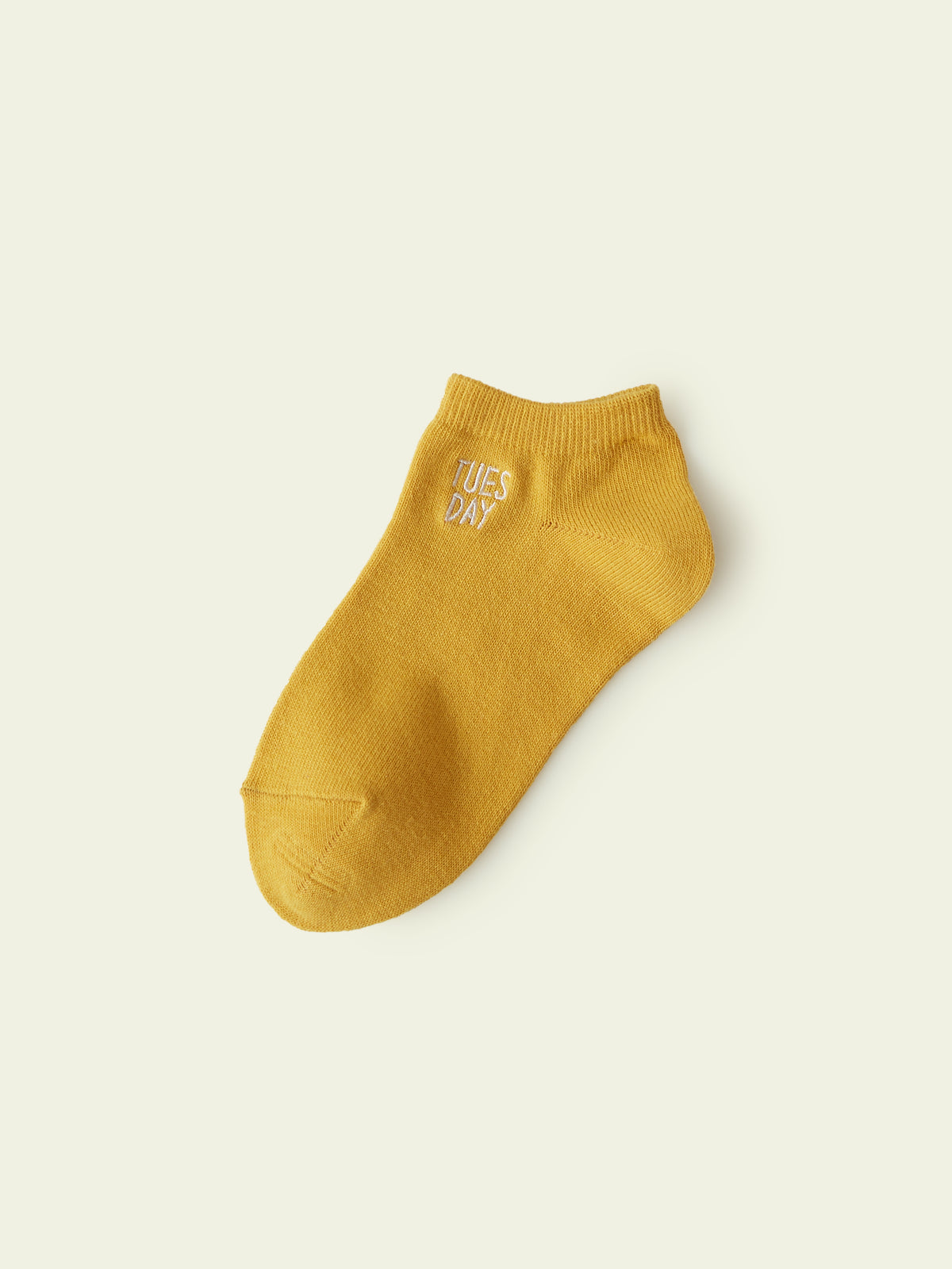 【3足1,485円】キッズ 1週間刺繍スニーカー丈ソックス / 16-18cm