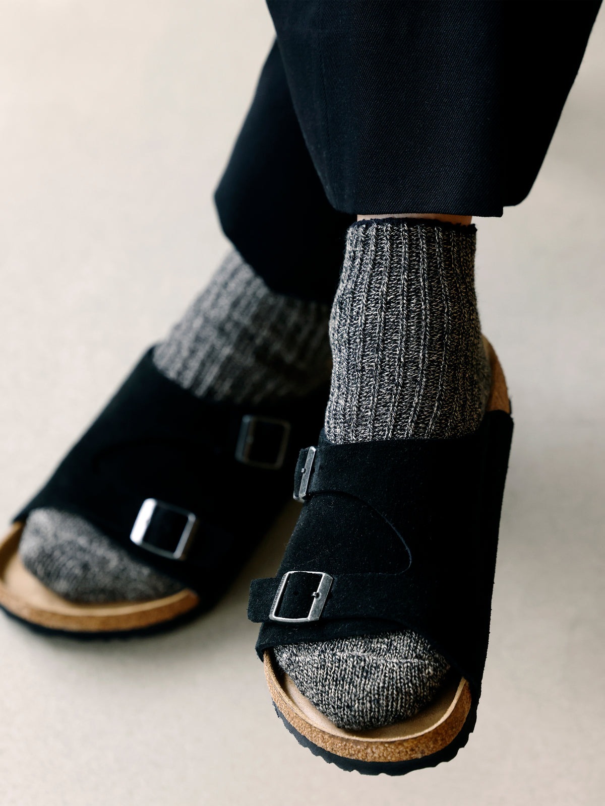 【Tabio MEN】ピュアリネン 本気の麻ちょい長スニーカー丈ソックス