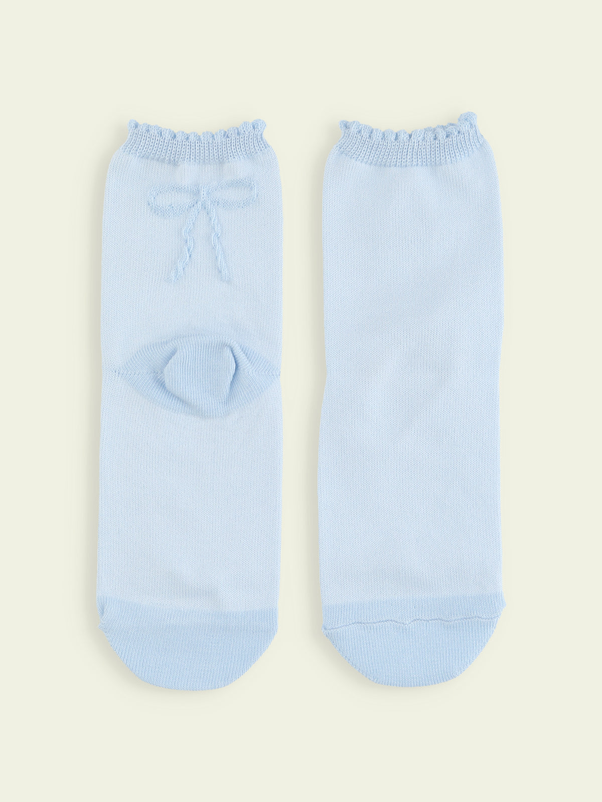 【3足1,485円】キッズ バックフロートリボンショートソックス / 13-15cm