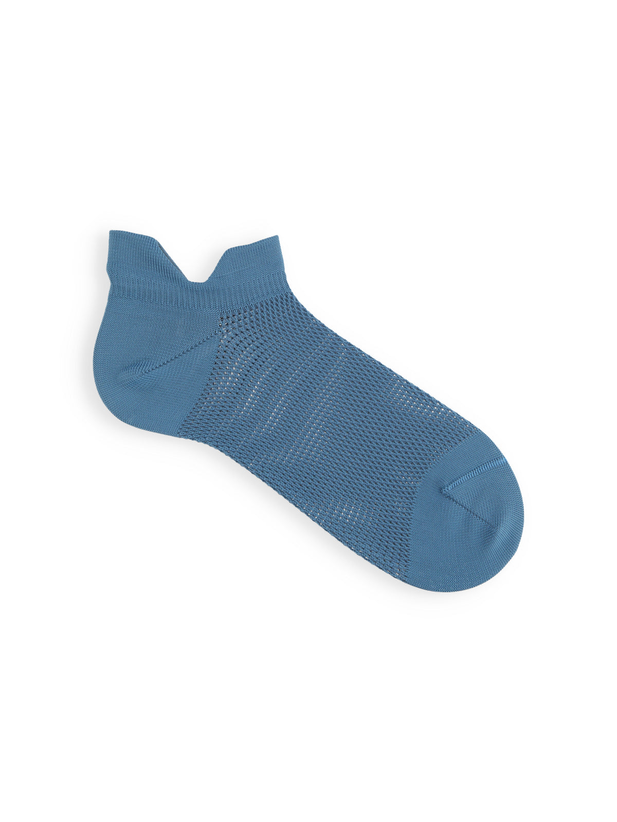 【Tabio MEN】DRYメッシュダブルガードスニーカー丈ソックス - ブルーグレー