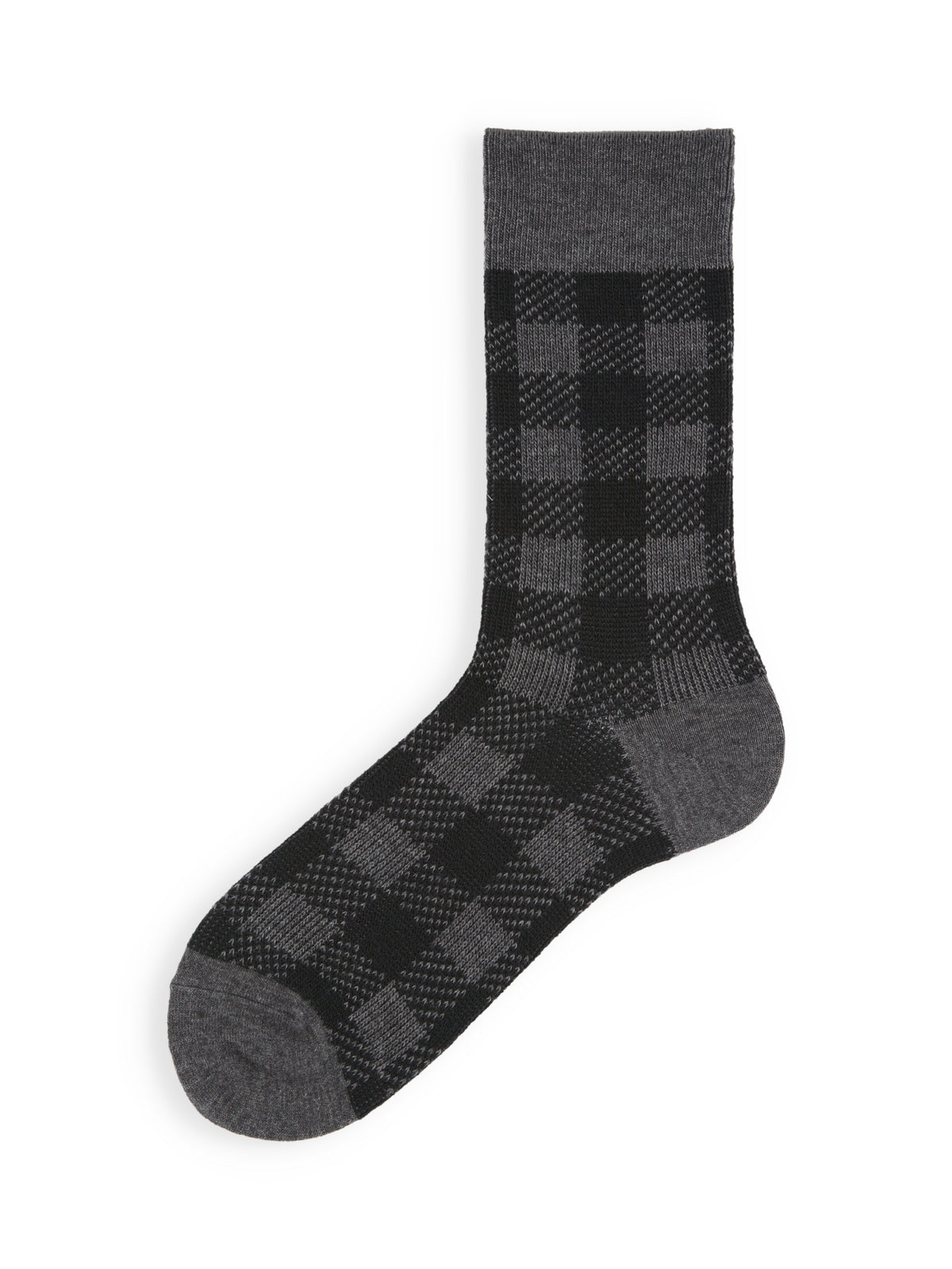 【Tabio MEN】バッファローチェックジャカードソックス - グレー