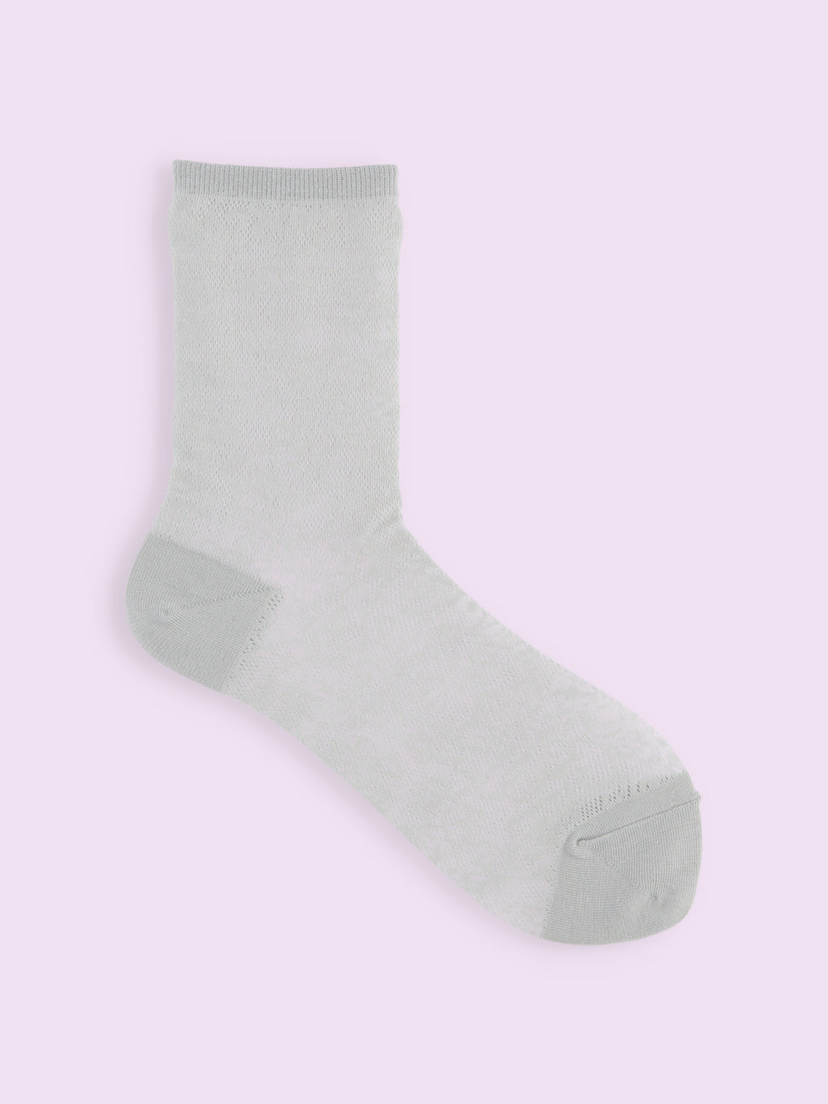 【3足1,485円】レーシーフラワーメッシュソックス - グレー