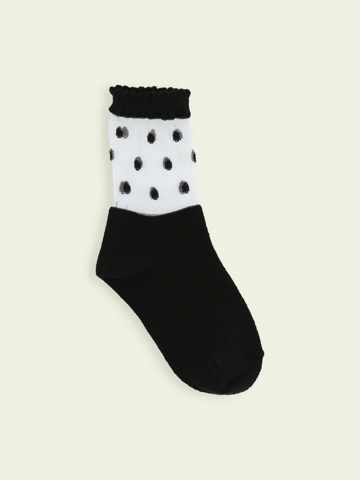 【3足1,485円】チュールドットショートソックス / 19-21cm