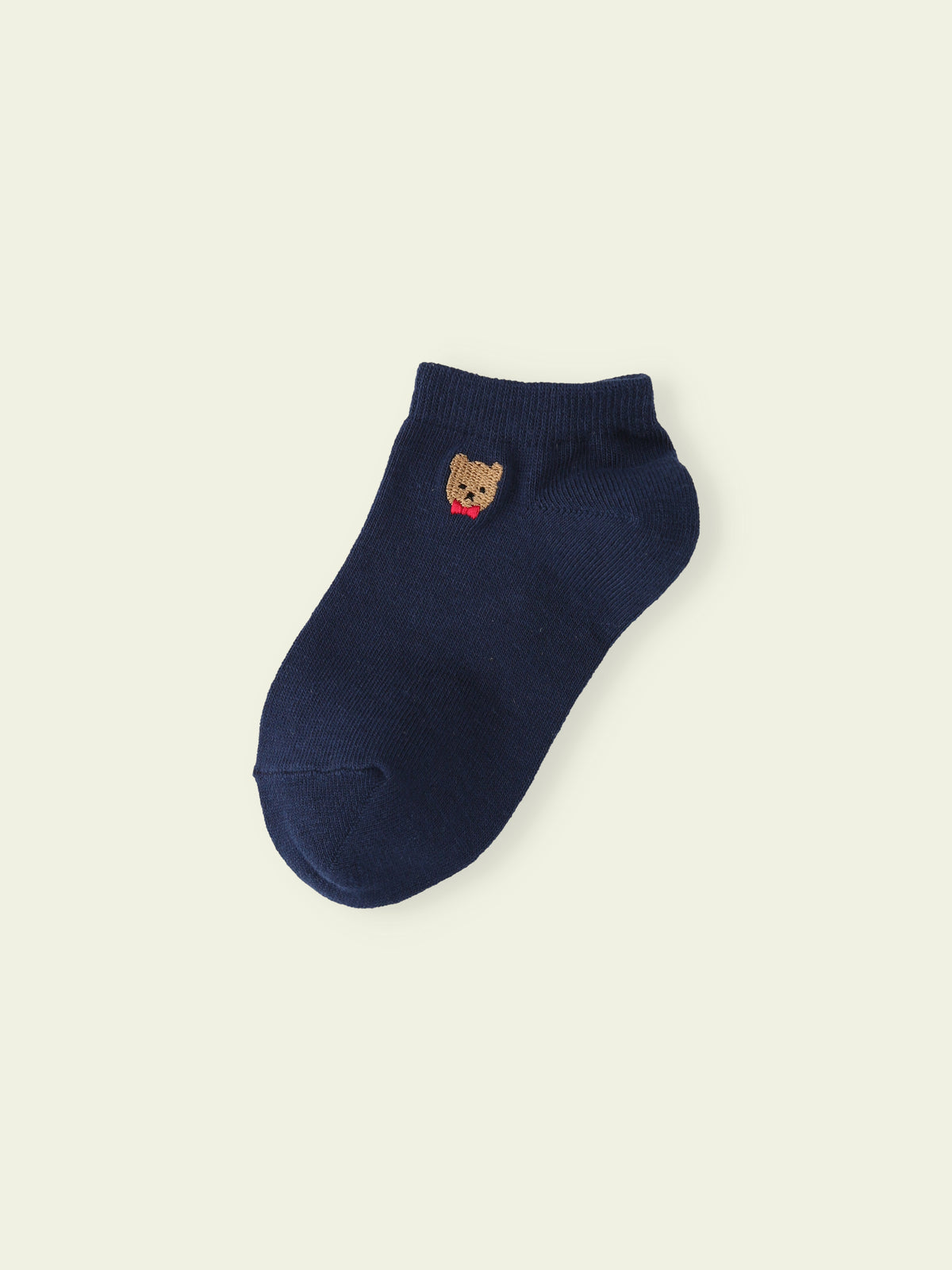 【3足1,485円】キッズ いろいろ刺繍スニーカー丈ソックス / 16-18cm