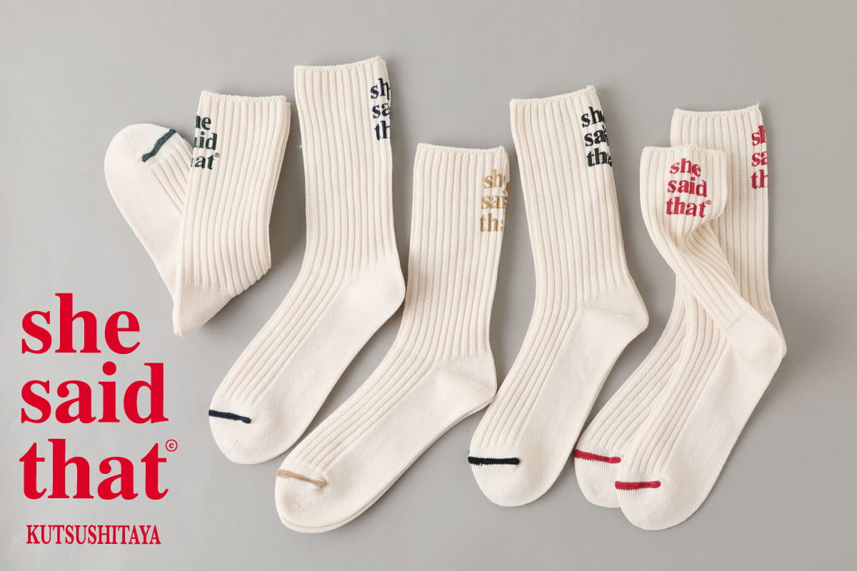 She Said That 靴下屋 コラボソックス再販受注予約開始 Tabio タビオ
