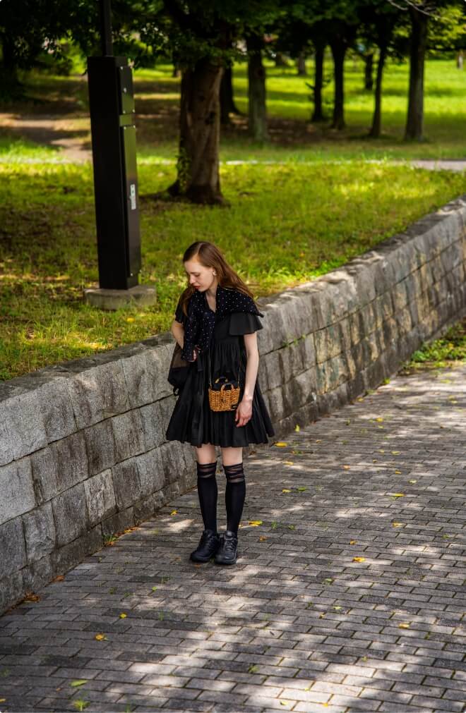 All black sneaker