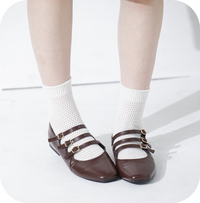 総メッシュショートソックス