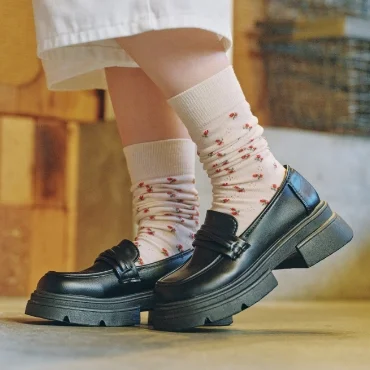 ミディ | プチメッシュフラワーソックス