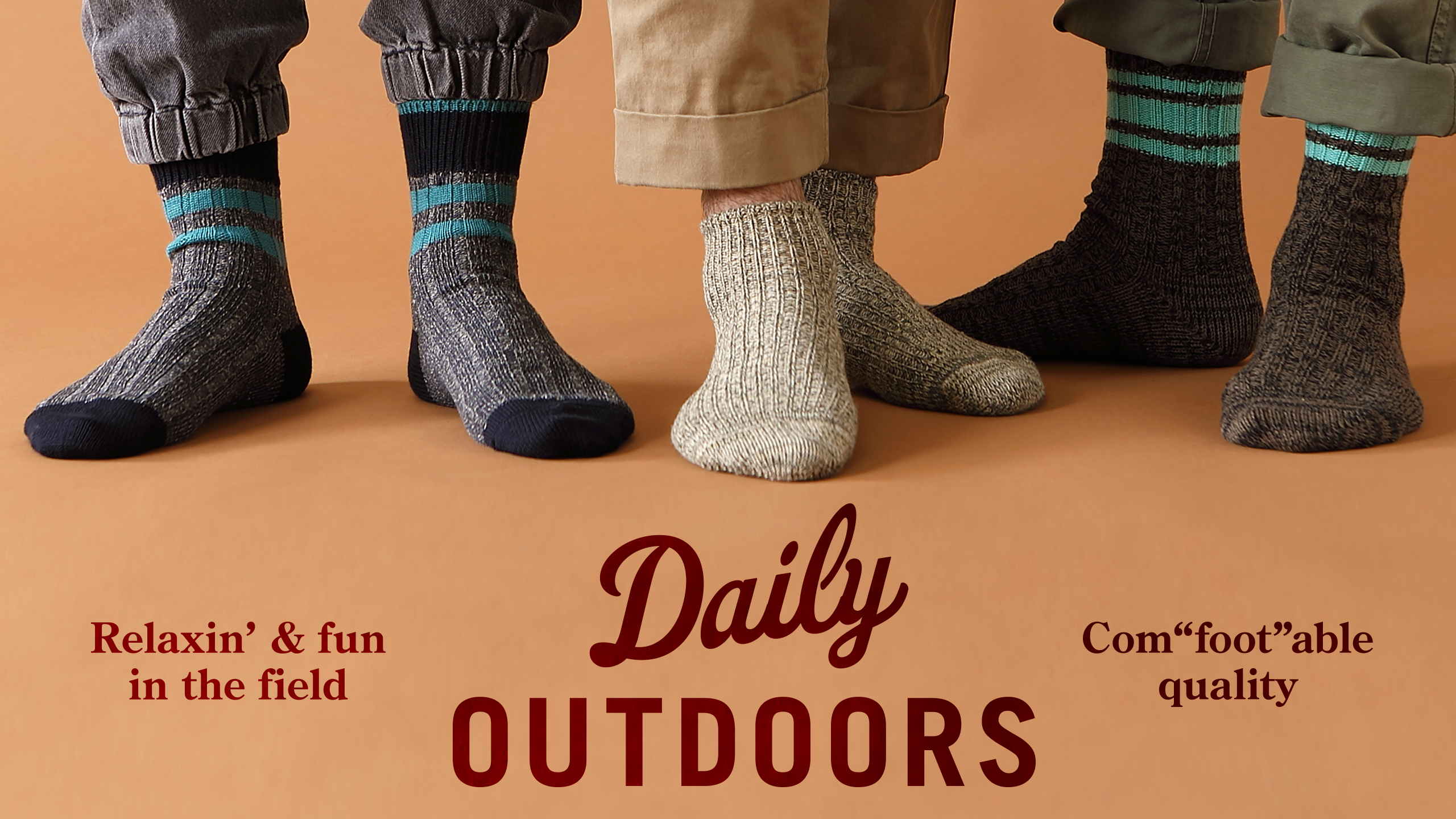 Daily Outdoors 靴下屋公式通販 Tabio オンラインストア