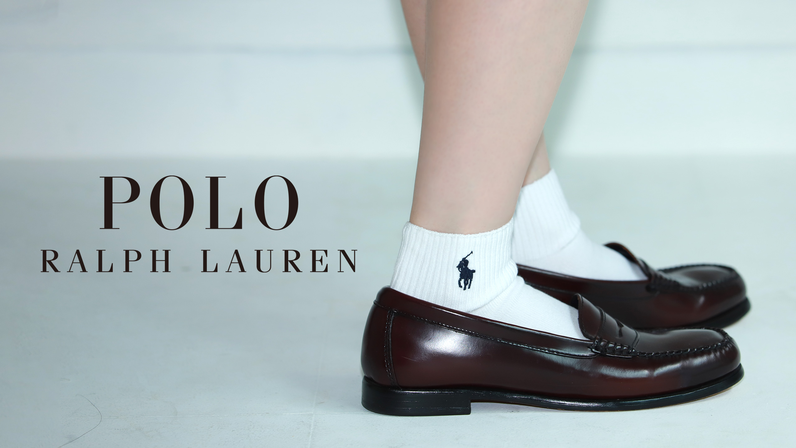 値下げ新品8足日本製ラルフローレン靴下スクールソックス ポロ ラルフローレン POLO RALPH LAUREN 36cm丈 ワンポイントロゴ刺繍