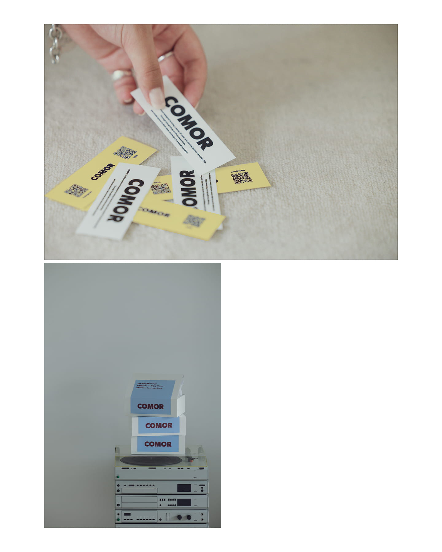 COMOR_ステッカー、ボックス